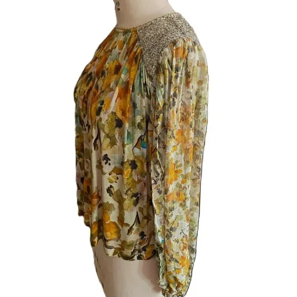 NWT Anthropologie Bl-nk London Sequin Tunic Top Blouse Anthropologie - Picture 5 of 16
